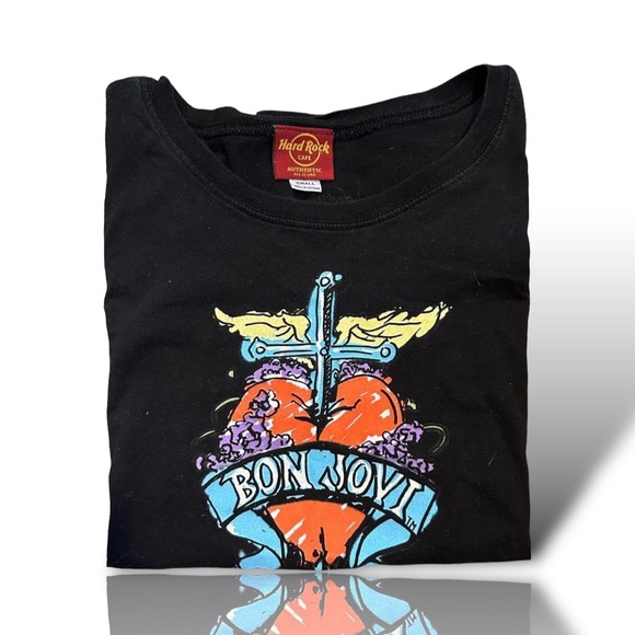 y2k Bon Jovi + Hard Rock Cafe tee - Picture 2 of 5